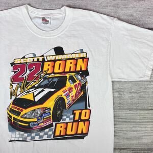 Vintage 2003 Scott Wimmer Born To Run Nascar Racing T-shirt